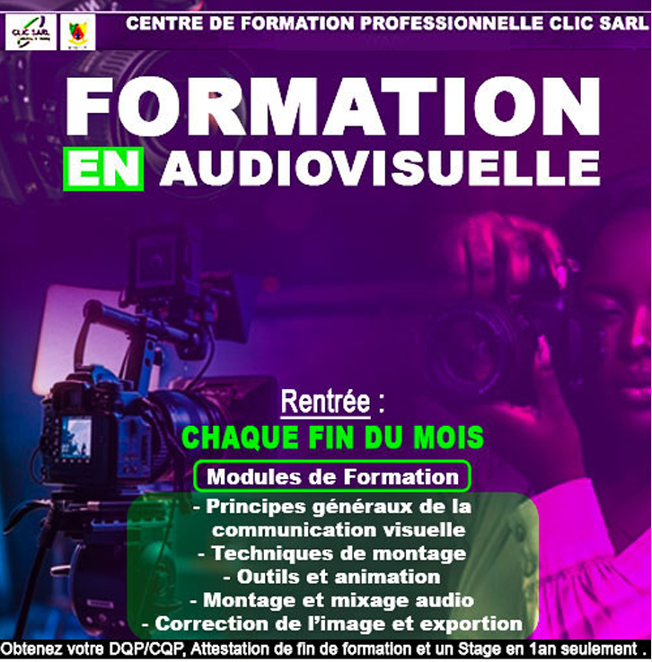 FORMATION EN AUDIOVISUELLE