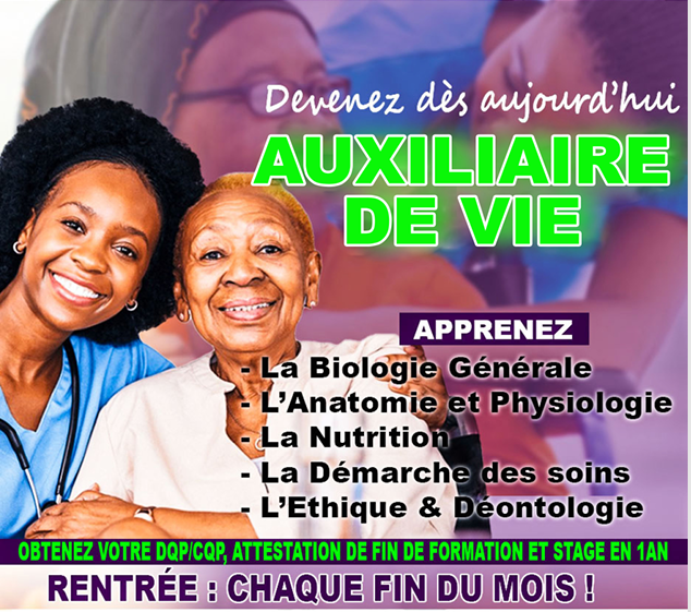 FORMATION EN Auxiliaire de Vie